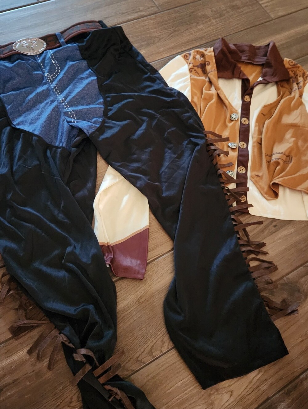 Kids Cowboy Costume Set - Black and Tan